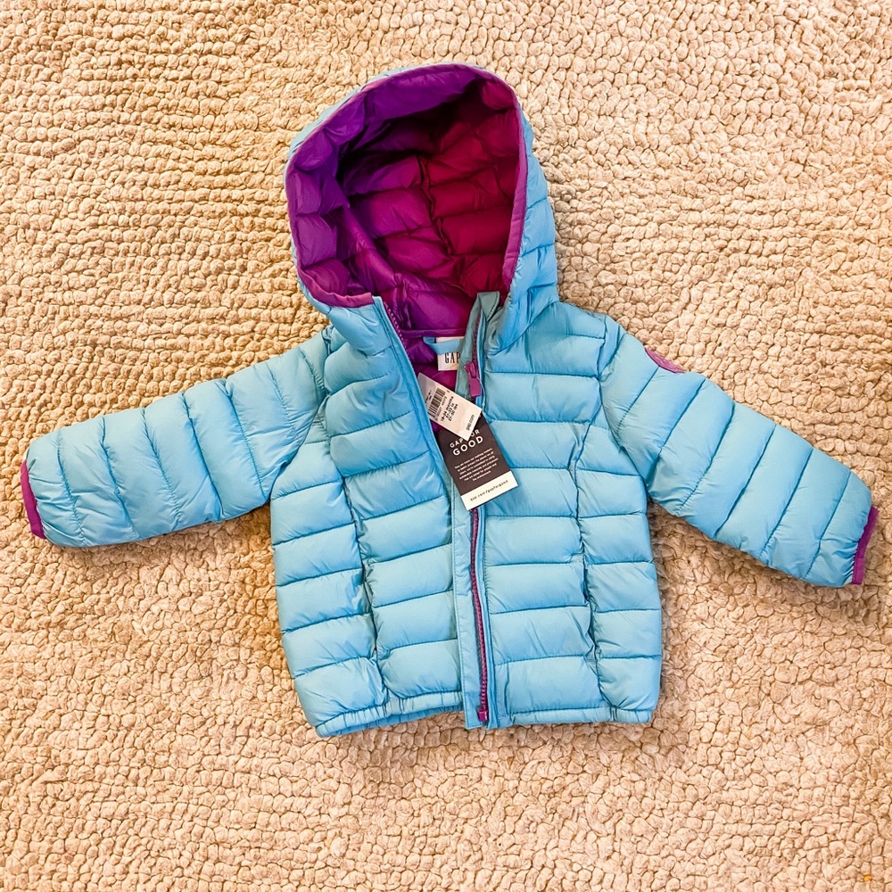 Baby GAP Girls Lightweight Puffer Jacket